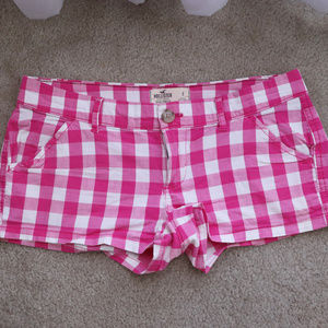 Hollister | Pink Plaid Shorts | 0